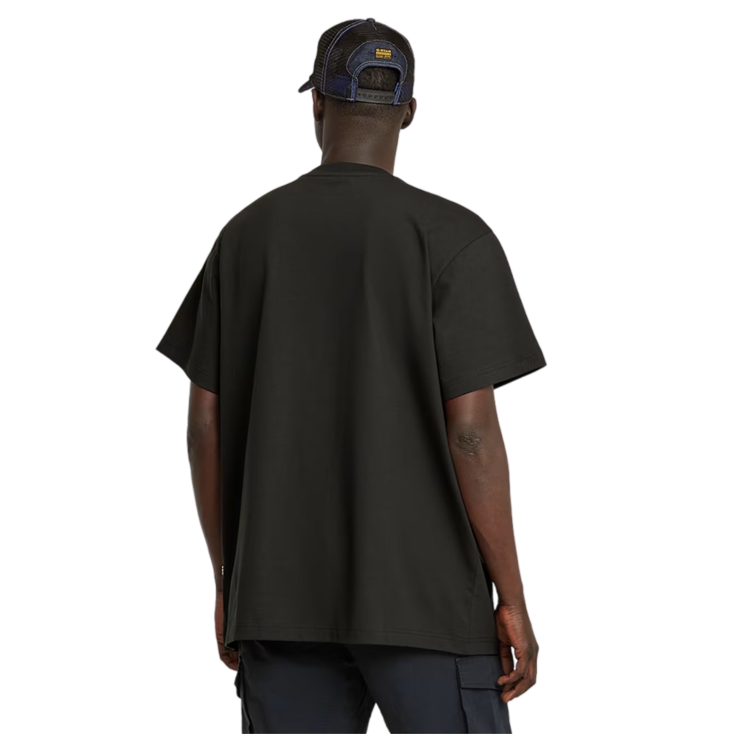G-Star T-Shirt Flock G-Script Loose Dark Black